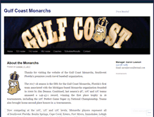 Tablet Screenshot of gulfcoastmonarchs.com